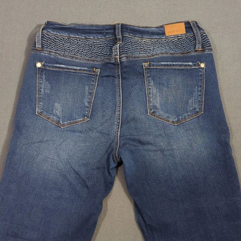 Judy Blue Jeans Women's 29 Blue Skinny Fit Moto Denim - Picture 3 of 12